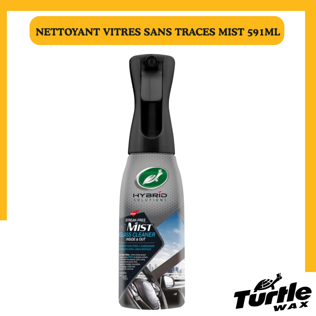Turtle Wax Hybrid Solutions Mist – Nettoyant Vitres Sans Traces 591 ml
