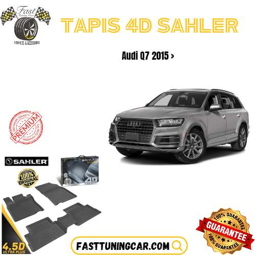 Tapis sur mesure 4D Extra Premium Audi Q7 2015+