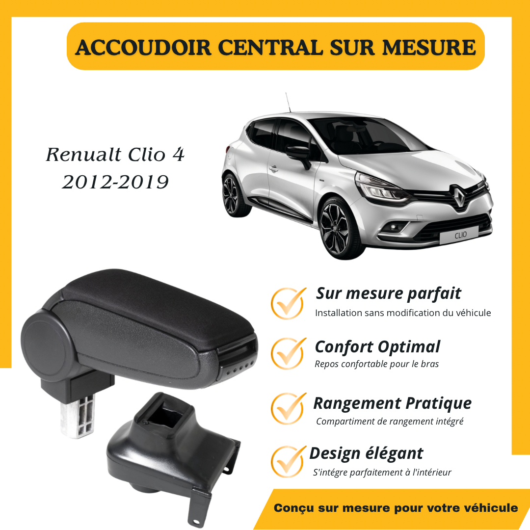 Accoudoir sur mesure Renault CLIO 4 2012-2019