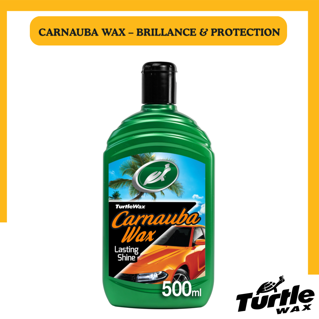 Turtle Wax Carnauba Wax – Cire Carrosserie Brillance & Protection 500ML