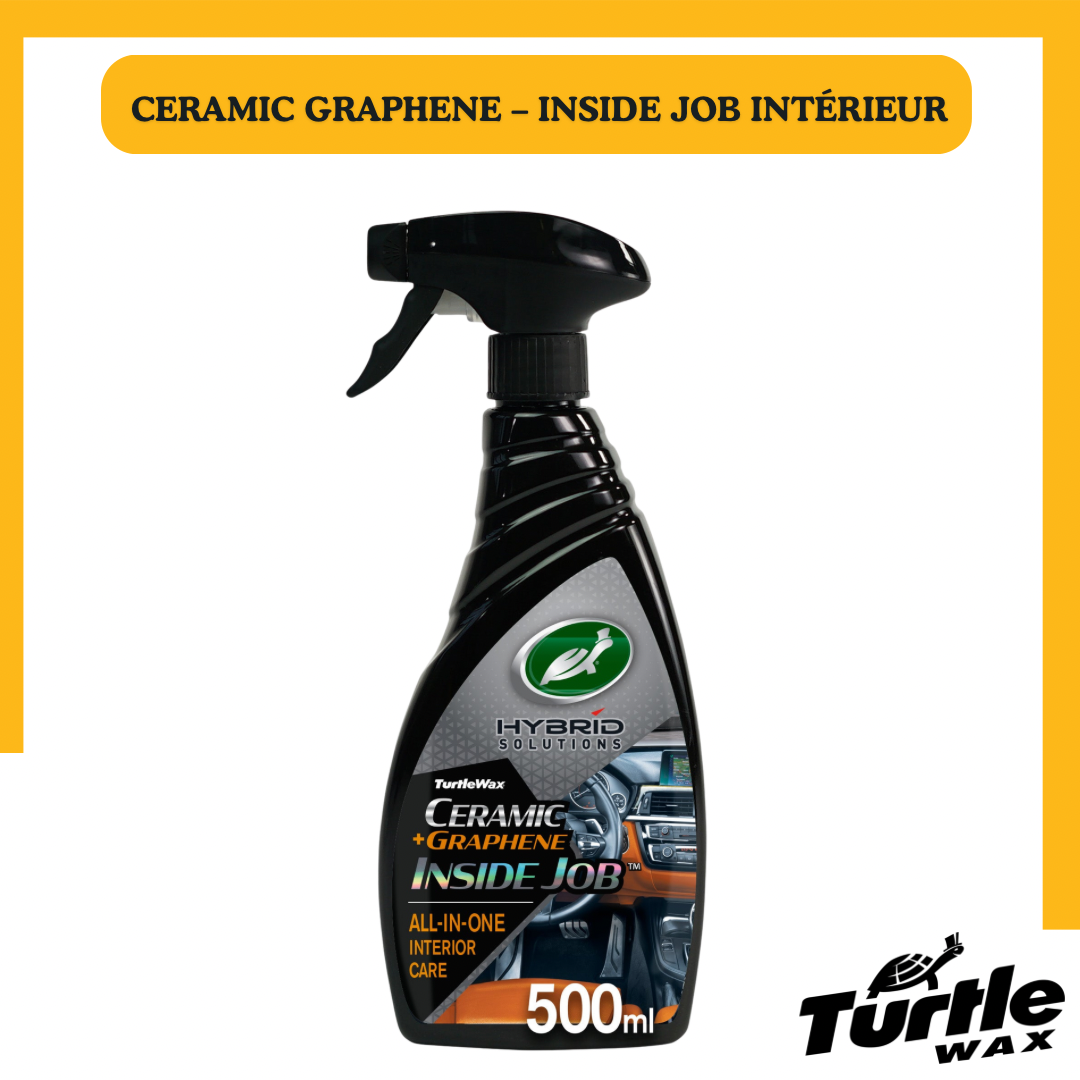 Turtle Wax Hybrid Solutions Ceramic Graphene Inside Job – Nettoyant Intérieur Complet 500ML