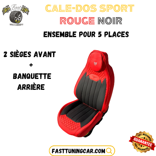 Cale-dos sport en similicuir – Ensemble Complet 5 Places