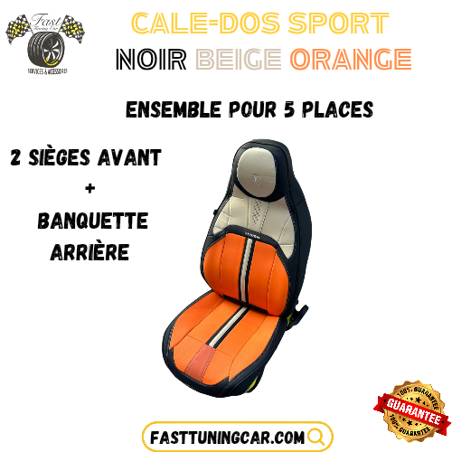 Cale-dos sport en similicuir – Ensemble Complet 5 Places