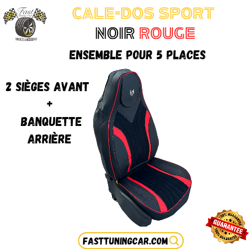 Cale-dos sport en similicuir – Ensemble Complet 5 Places