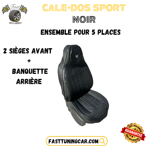 Cale-dos sport en similicuir – Ensemble Complet 5 Places