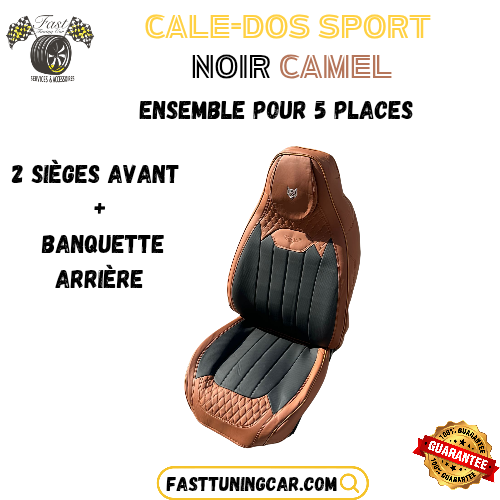 Cale-dos sport en similicuir – Ensemble Complet 5 Places