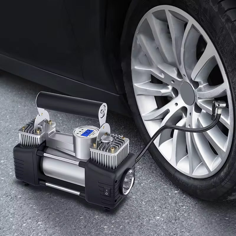 Valise Compresseur Auto 12V – Kit Gonflage & Réparation Pneus Complet