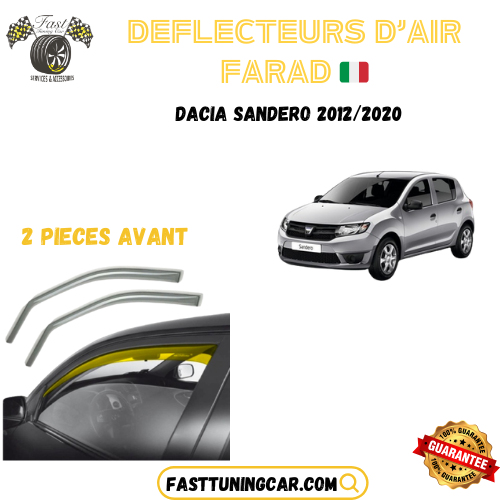 Déflecteurs d'air farad Dacia Sandero 2012-2020