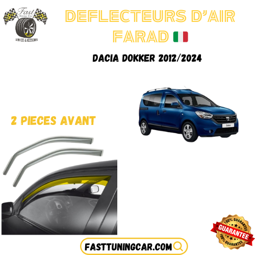 Déflecteurs d'air farad Dacia Dokker 2012-2024