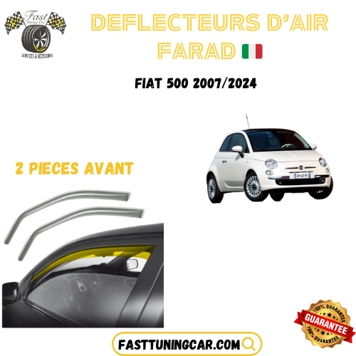 Déflecteurs d'air farad Fiat 500 2007-2024