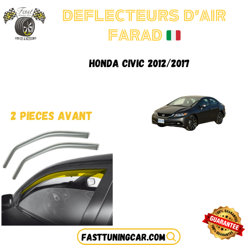 Déflecteurs d'air farad Honda Civic 2012-2017