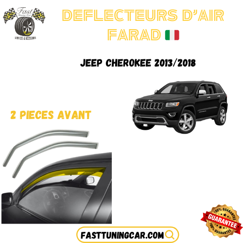 Déflecteurs d'air farad Jeep Cherokee 2013-2018