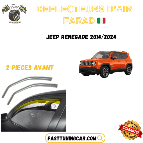 Déflecteurs d'air farad Jeep Renegade 2014-2024