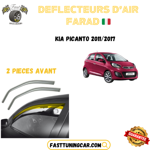 Déflecteurs d'air farad Kia Picanto 2011-2017