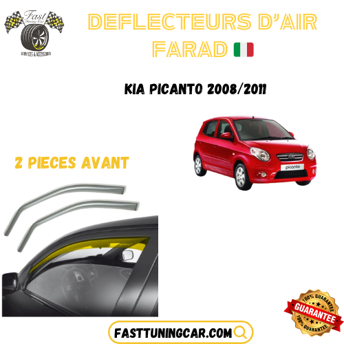 Déflecteurs d'air farad Kia Picanto 2008-2011