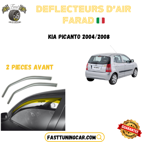 Déflecteurs d'air farad Kia Picanto 2004-2008