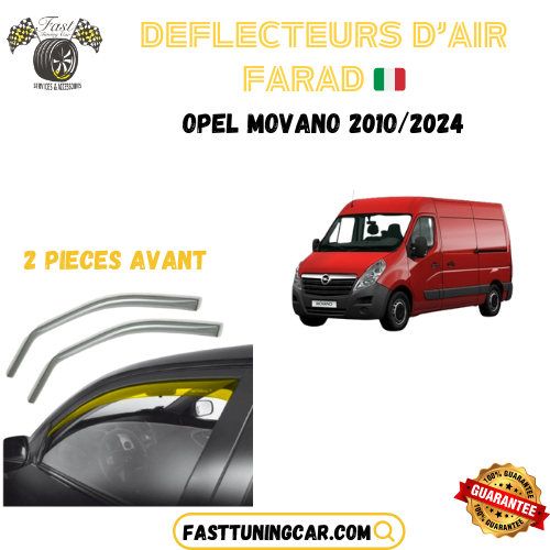 Déflecteurs d'air farad Opel Movano 2010-2024