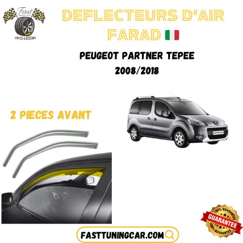 Déflecteurs d'air farad Peugeot Partner Tepee 2008-2018