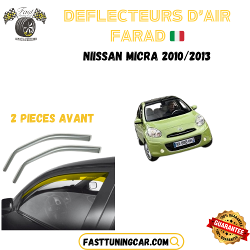 Déflecteurs d'air farad Nissan Micra 2010-2013