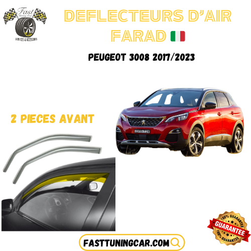 Déflecteurs d'air farad Peugeot 3008 2017-2023