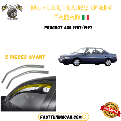 Déflecteurs d'air farad Peugeot 405 1987-1997