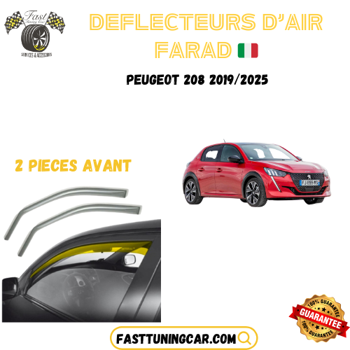 Déflecteurs d'air farad  Peugeot 208 2019-2025