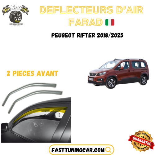 Déflecteurs d'air farad Peugeot Rifter 2018-2025