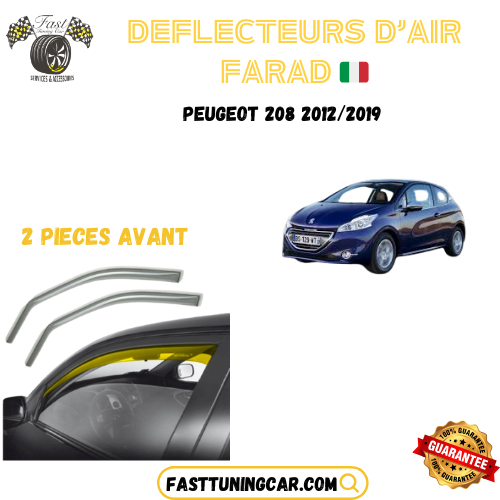 Déflecteurs d'air farad Peugeot 208 2012-2019