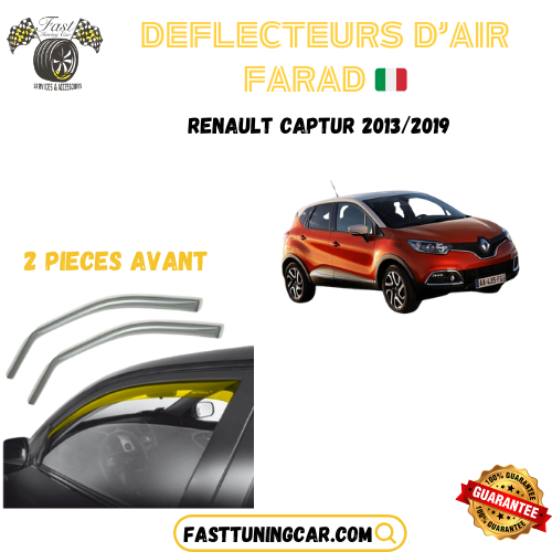 Déflecteurs d'air farad Renault Captur 2013-2019