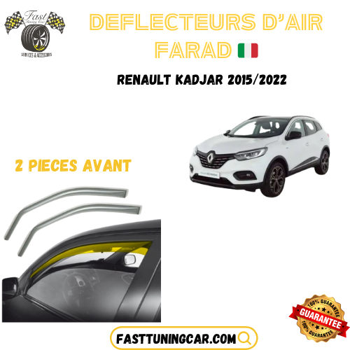 Déflecteurs d'air farad Renault Kadjar 2015-2022