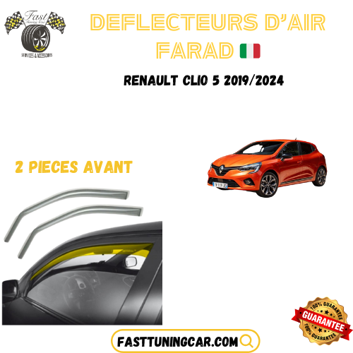 Déflecteurs d'air farad Renault Clio 5 2019-2024