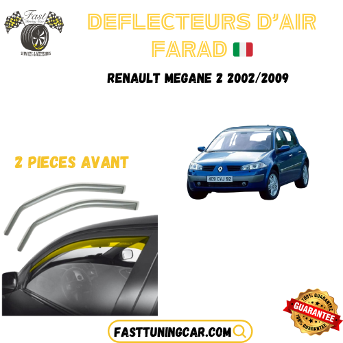 Déflecteurs d'air farad Renault Megane 2 2002-2009