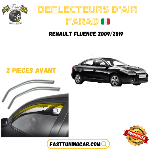 Déflecteurs d'air farad Renault Fluence 2009-2019