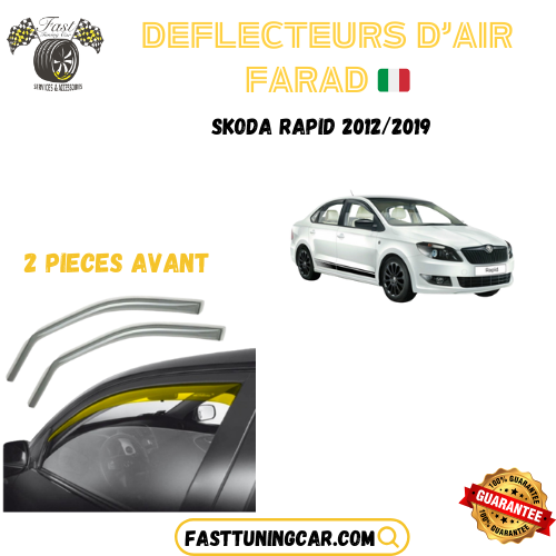 Déflecteurs d'air farad Skoda Rapid  2012-2019