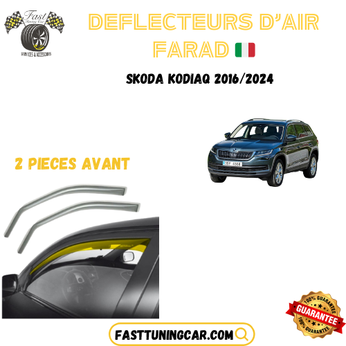 Déflecteurs d'air farad Skoda Kodiaq 2016-2024