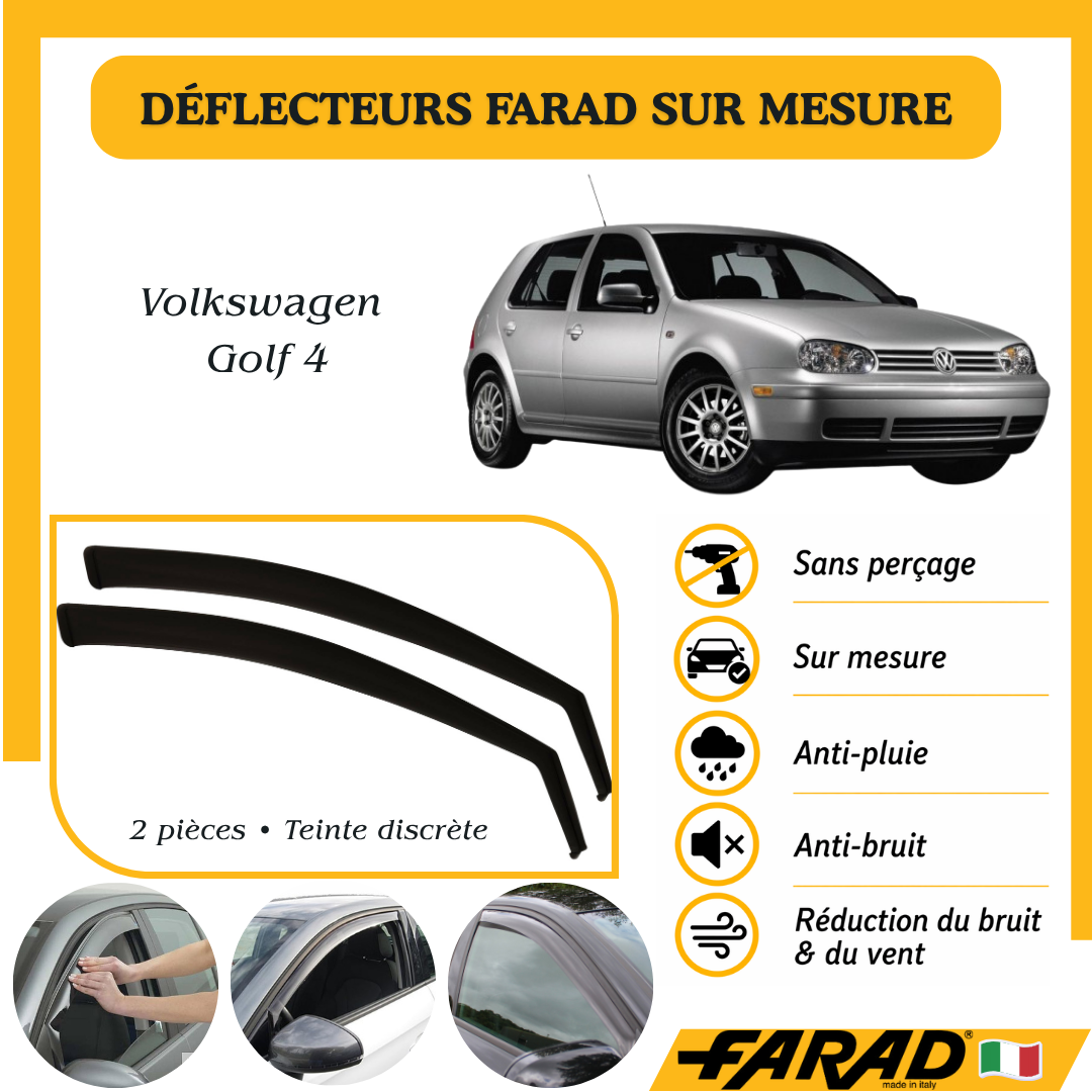 Déflecteurs d’air FARAD Volkswagen Golf 4