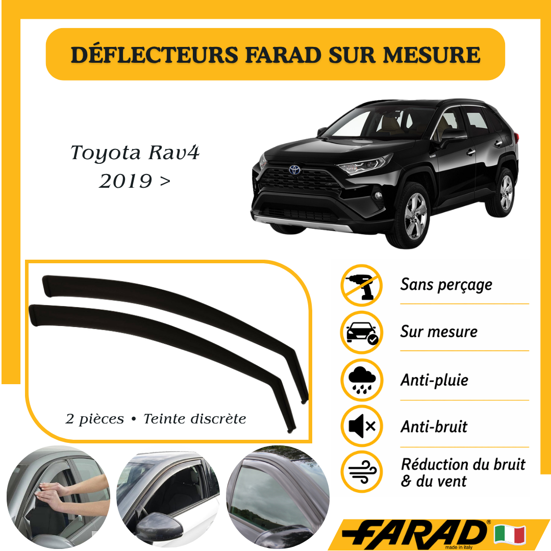 Déflecteurs d’air FARAD Toyota Rav4 2019 >