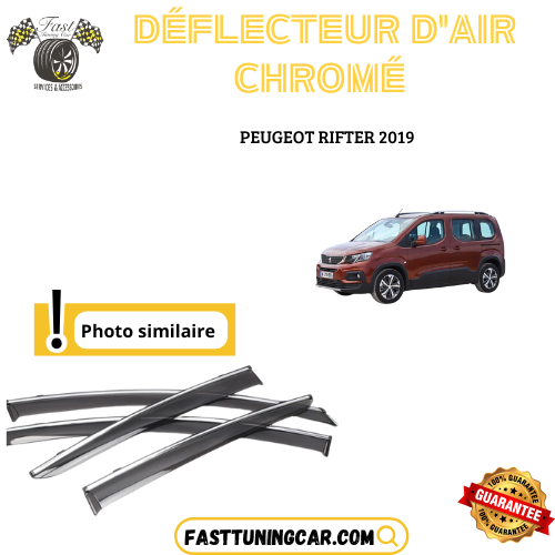 Déflecteur d’air noir et chromé Peugeot Rifter 2019