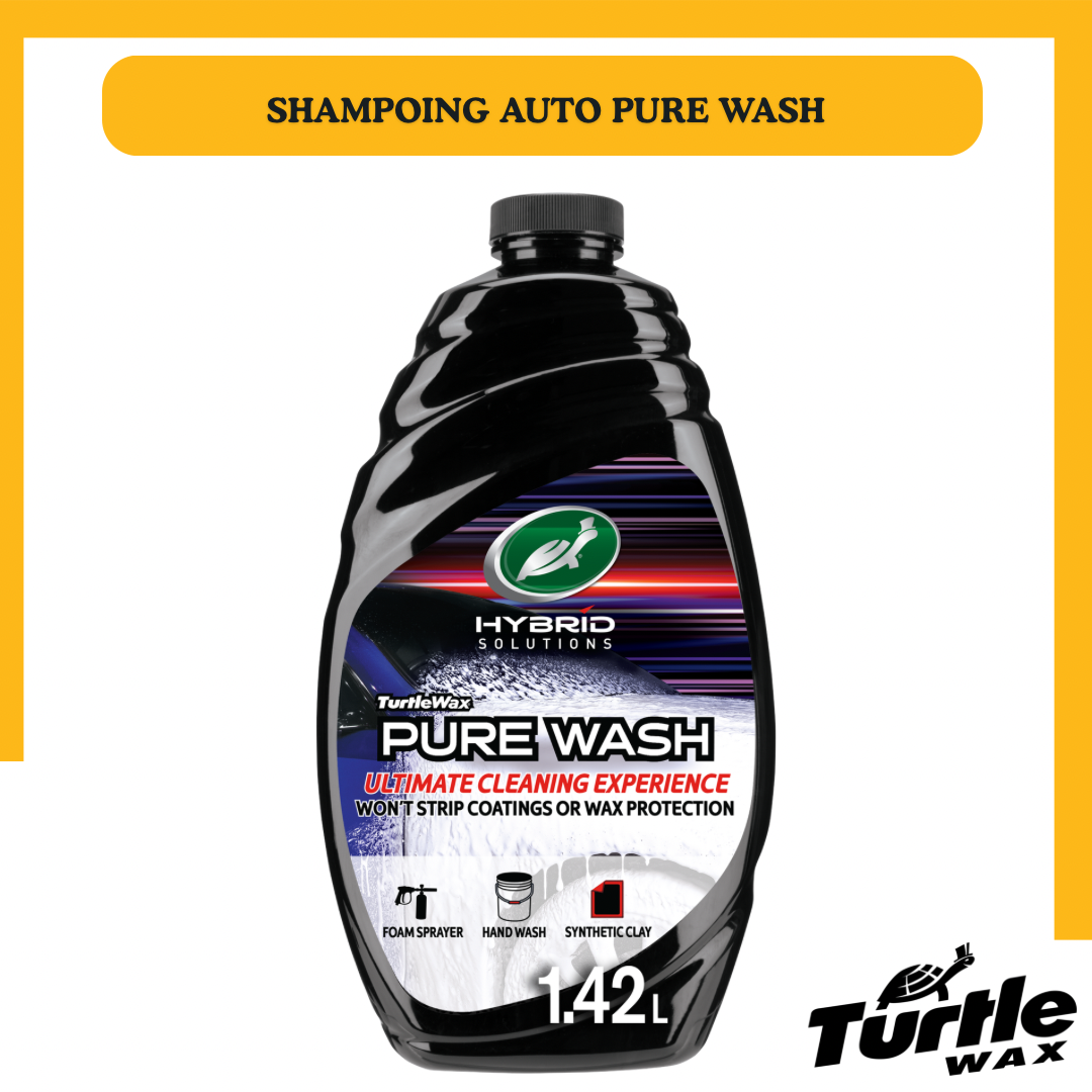 Shampoing auto Pure Wash Hybrid Solutions Turtle Wax 1,42L