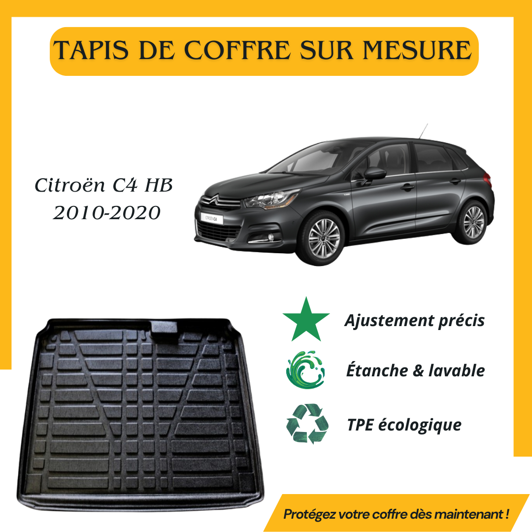 Tapis de coffre 4D Citroën C4 II HB 2010-2020