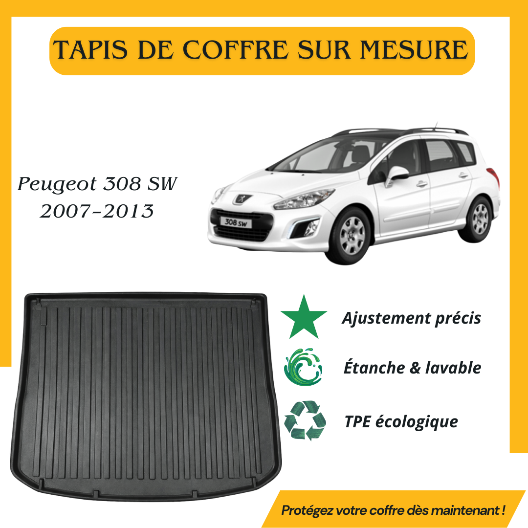 Tapis de coffre 4D Peugeot 308 SW 2007–2013