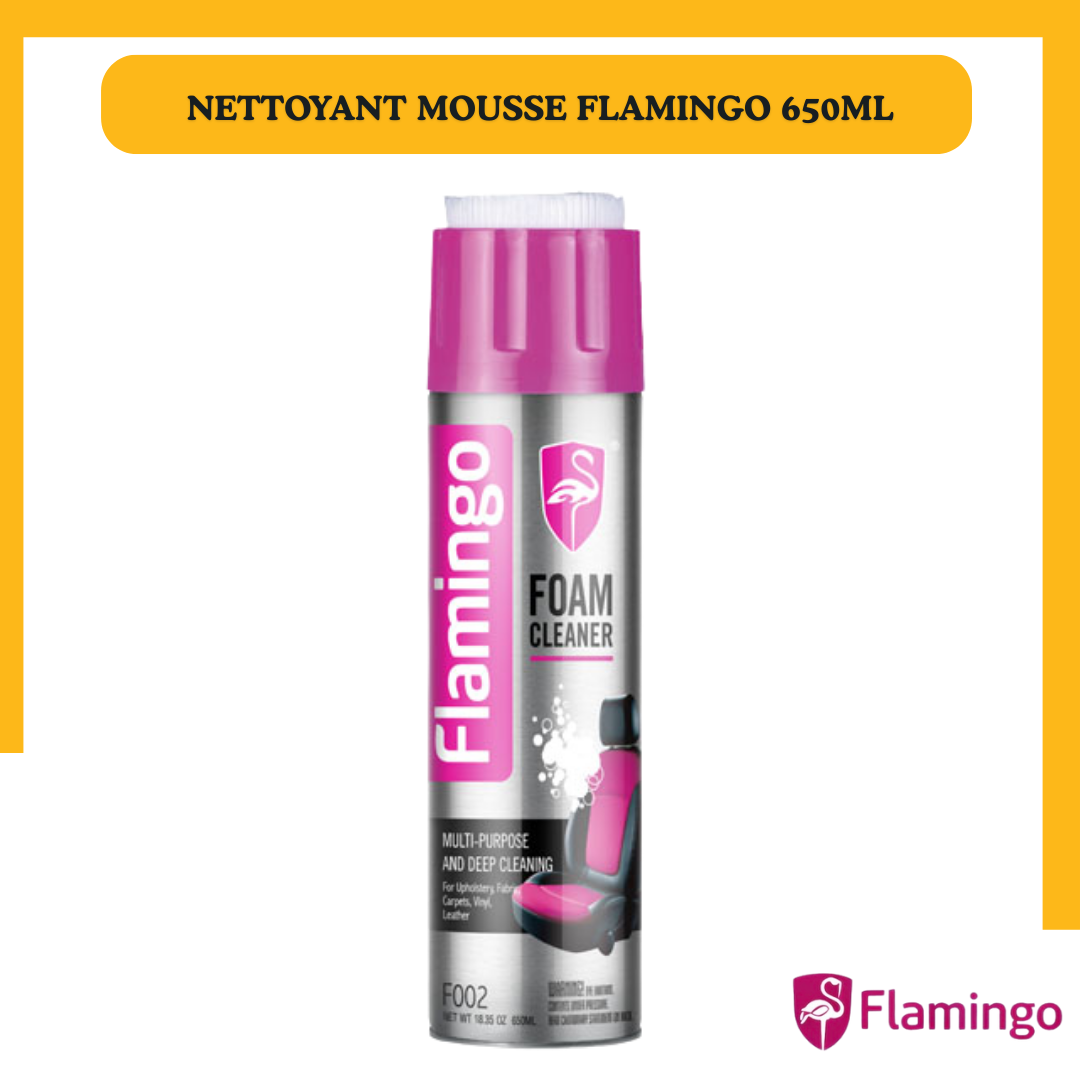 Flamingo Foam Cleaner 650ML – Nettoyant Mousse Multi-Surfaces Auto