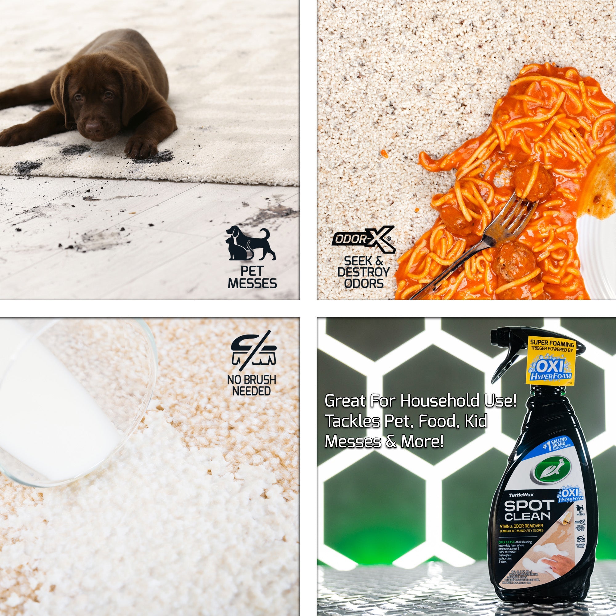 Turtle Wax Spot Clean – Détachant & Désodorisant Intérieur 500 ml