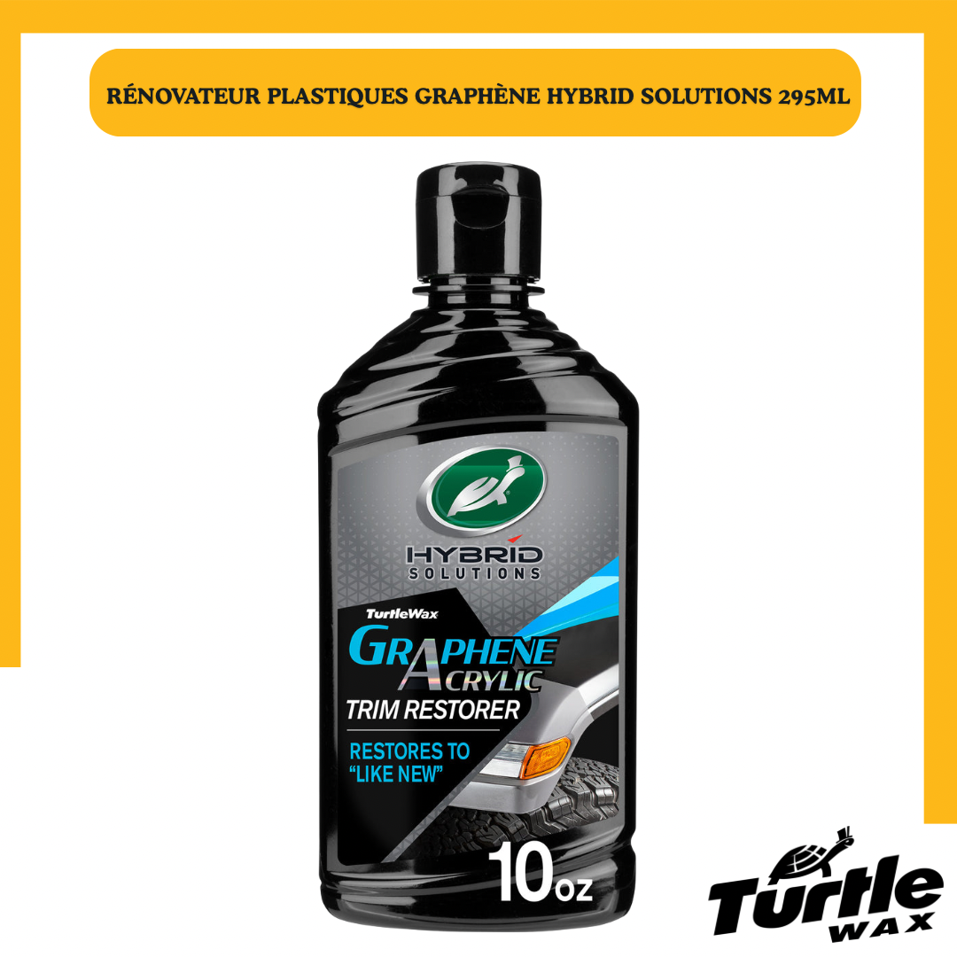 Turtle Wax Hybrid Solutions – Rénovateur Garnitures Graphène 295 ml