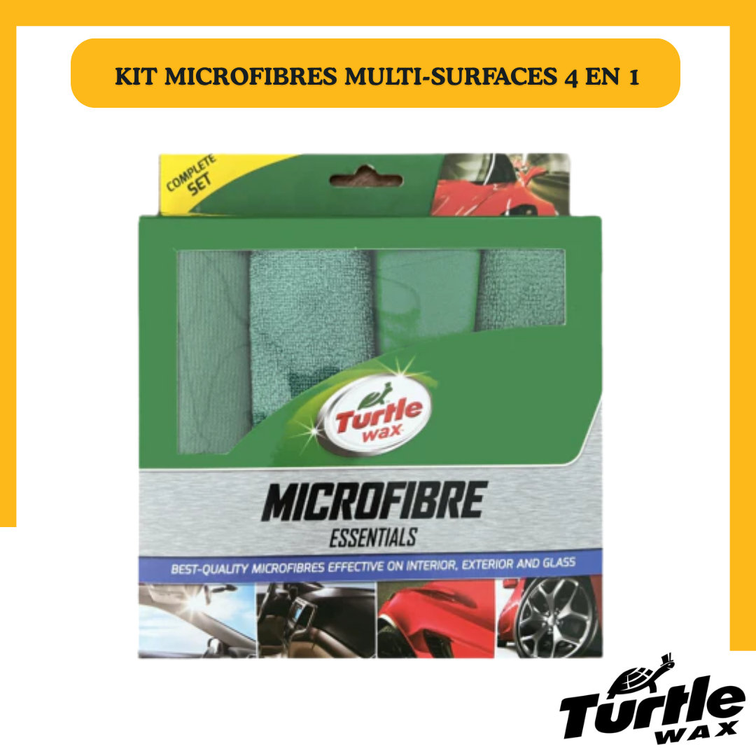 Turtle Wax Microfibres Multi-Surfaces 4 en 1