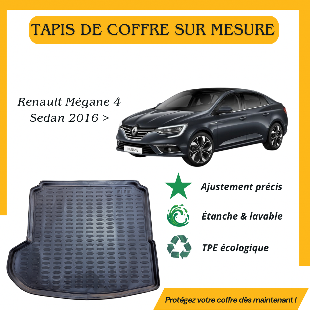 Tapis de coffre 4D RENAULT MEGANE 4 SEDAN 2016>