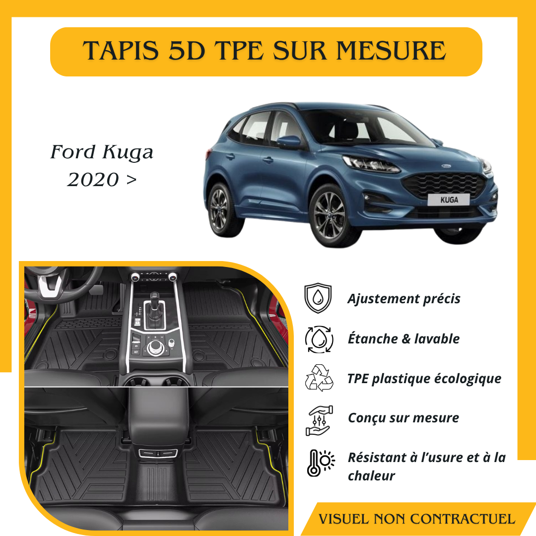 Tapis sur mesure 5D TPE Ford Kuga 2020>