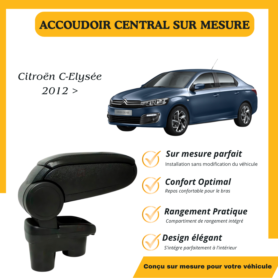 Accoudoir sur mesure Citroën C-Elysée 2012 >