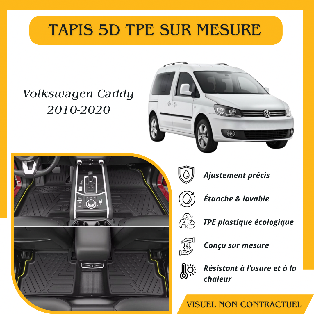 Tapis sur mesure 5D TPE Volkswagen Caddy 2010-2020