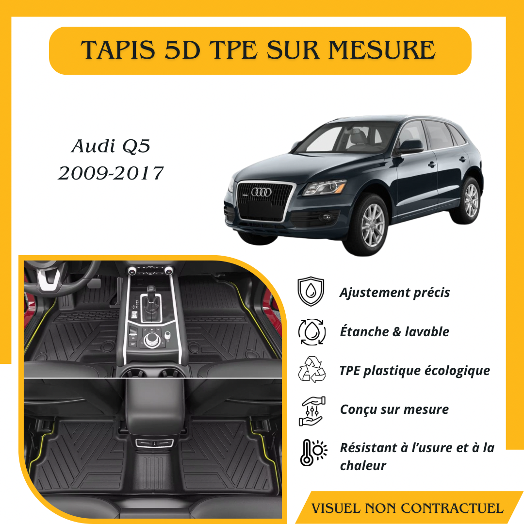 Tapis sur mesure 5D TPE Audi Q5 2009-2017